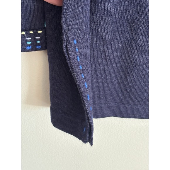 Storybook Knits Small Sweater‎ Tunic Sweater Dragonfly Embroidered Blue Y2K - Picture 7 of 8